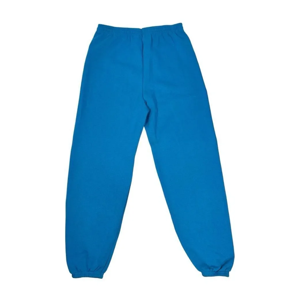 Vintage Disney Sweatpants Donald Duck Minnie Mouse Fleece Blue USA Made M/L 90s